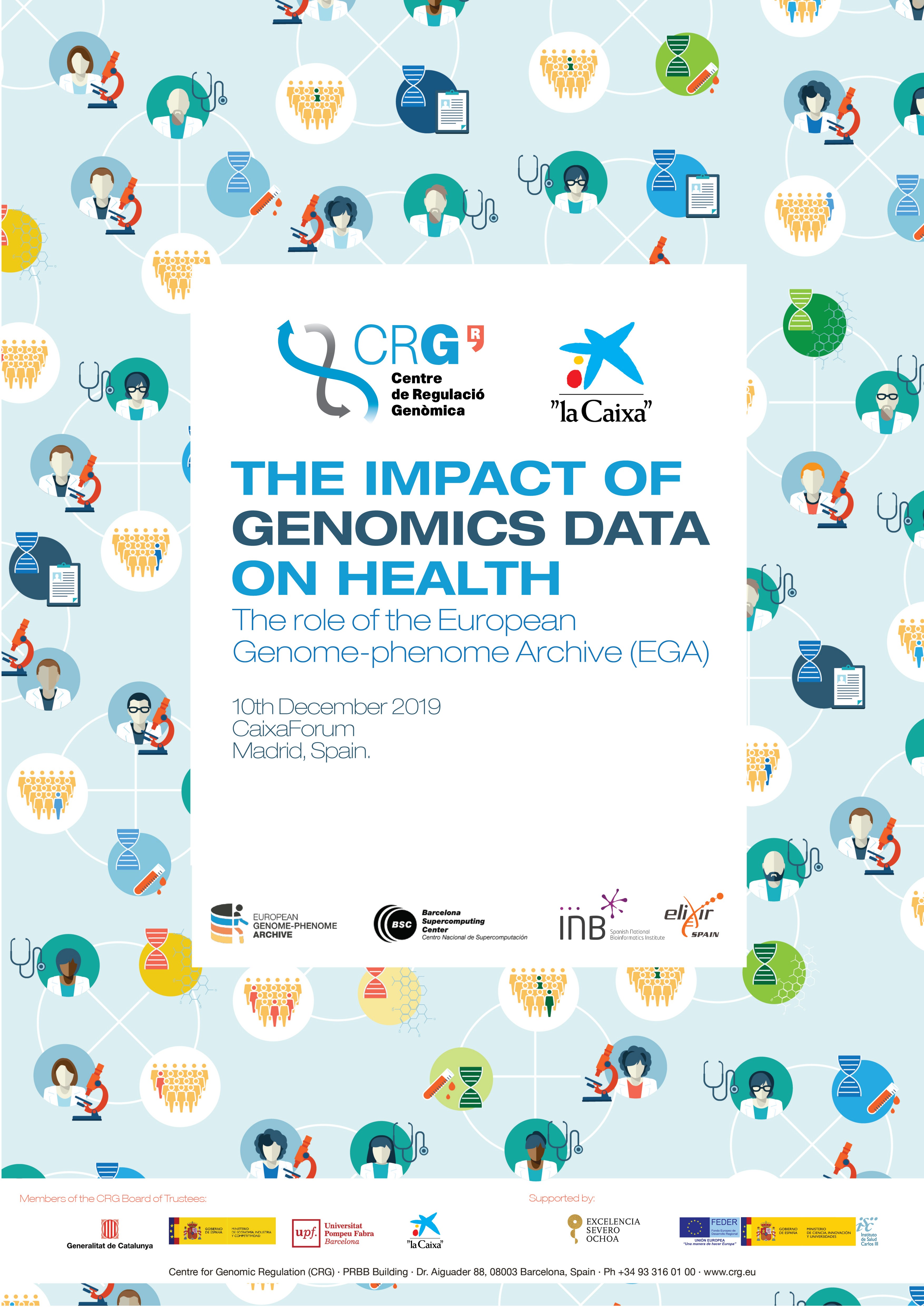Poster "THE IMPACT OF GENOMICS DATA ON HEALTH: The role of the European Genome-Phenome Archive (EGA)"
