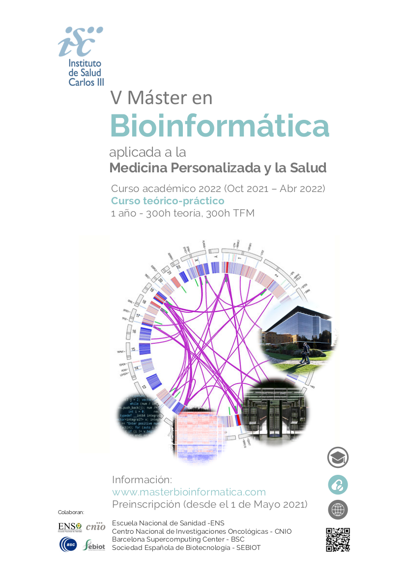 V Master Bioinformatica - cartel